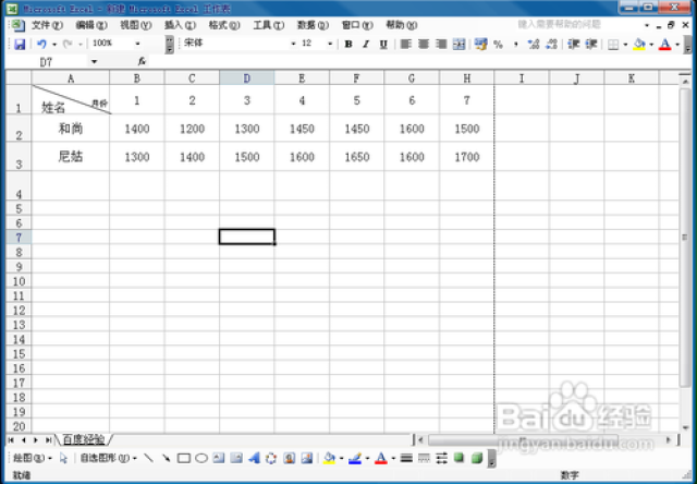 用excel2003v狐狸折狐狸方法图解小线图图解图片