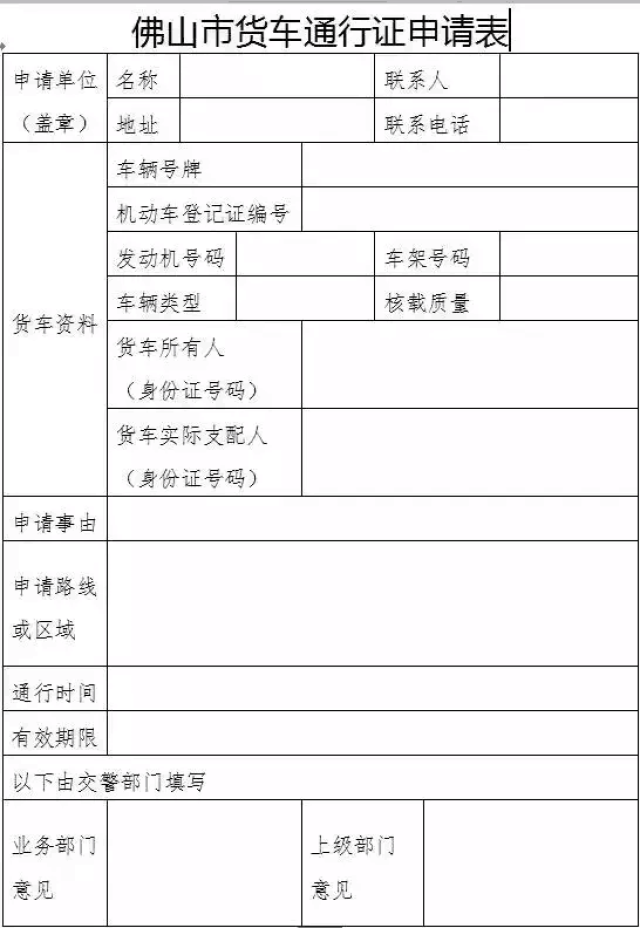 并对符合条件的发出货车通行证;对不符合条件的,通知申请人,并说明