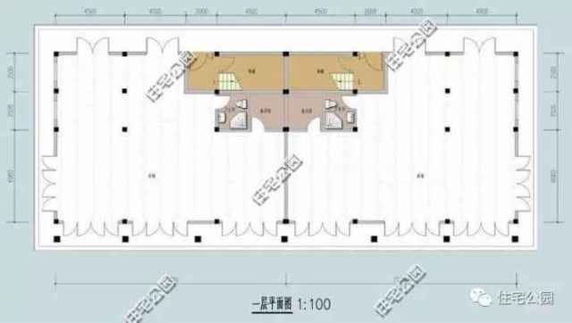 卧室与楼梯间设有隔离区,减少了上下楼的噪音干扰,居家生活更加安静