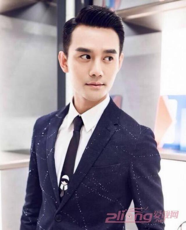 男明星大背头发型图片