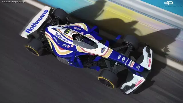 外国设计师制作了一组2025年的f1赛车