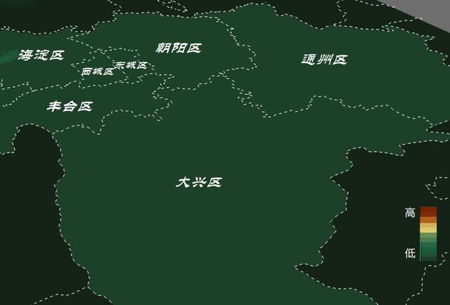 北京地势图 根据技术规定,高速公路最大的坡度为5%(大约3°),从骑行