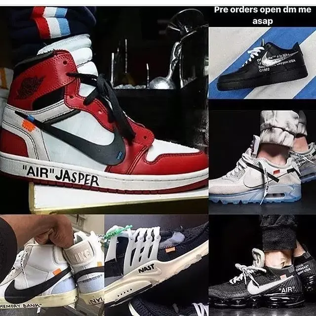 ow x nike 联乘系列发售价列表,最贵才250美元!