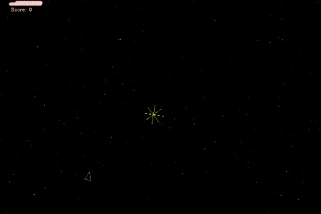 其实从名字《spacewar》就可以看出,这是一款打飞机(要不换个词,射