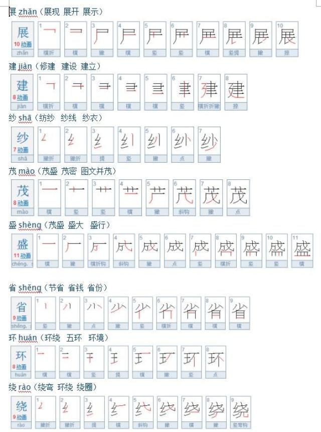 小学575个生字笔顺表,手把手教孩子练就惊艳好字