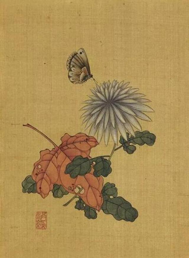 陈洪绶的花鸟草虫册,学画入门的绝佳好素材!
