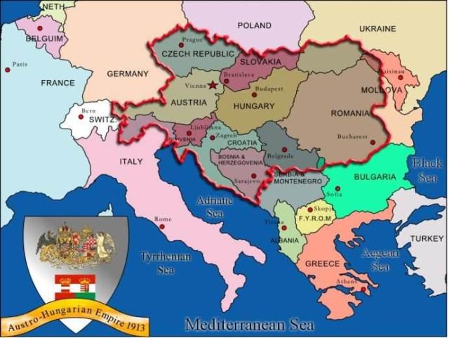 奥匈帝国地图_奥匈帝国人口