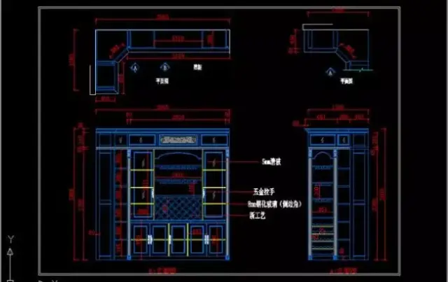 4,柜体内部结构:要结合自己的生活习惯,一般女性衣帽间都建议挂衣区