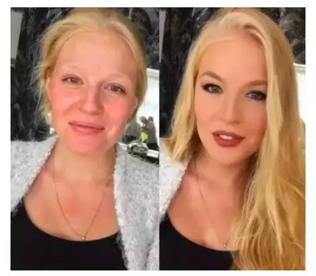 学会化妆后,八张对比照:告诉你45岁大妈都可以变小女人了