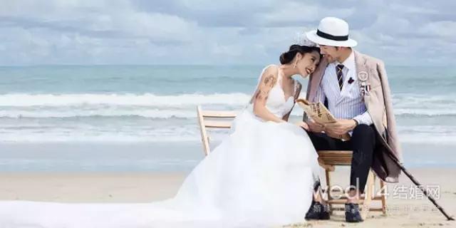 长沙旅拍婚纱照:去海边拍婚纱照姿势