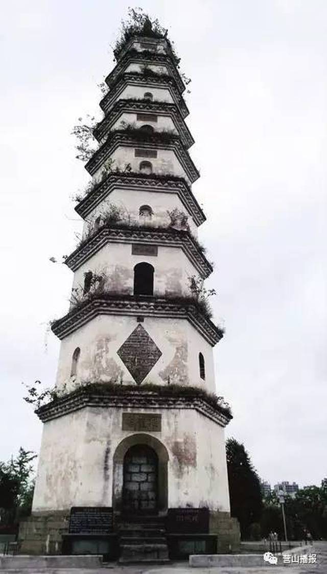 营山回龙塔(白塔)修缮一新