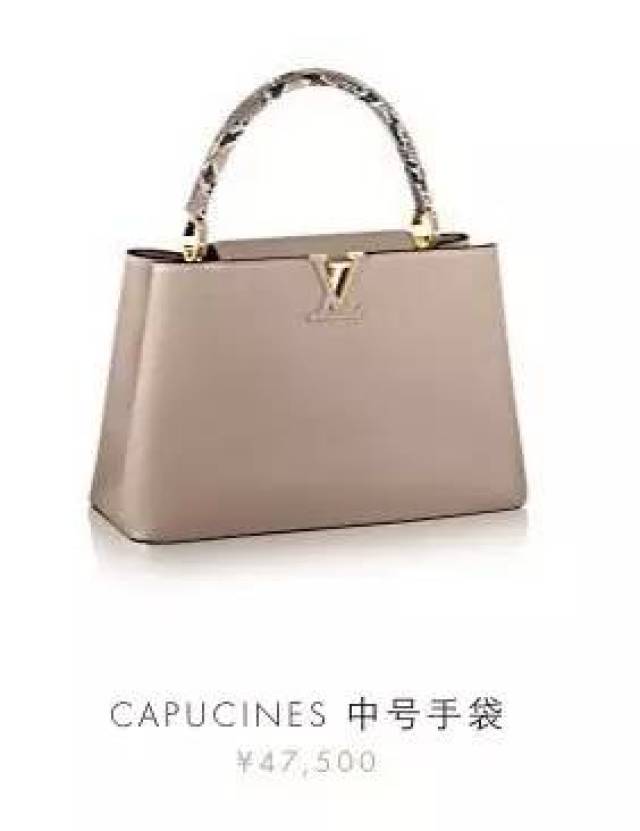 lv capucines 中号手袋 = 一年托班费