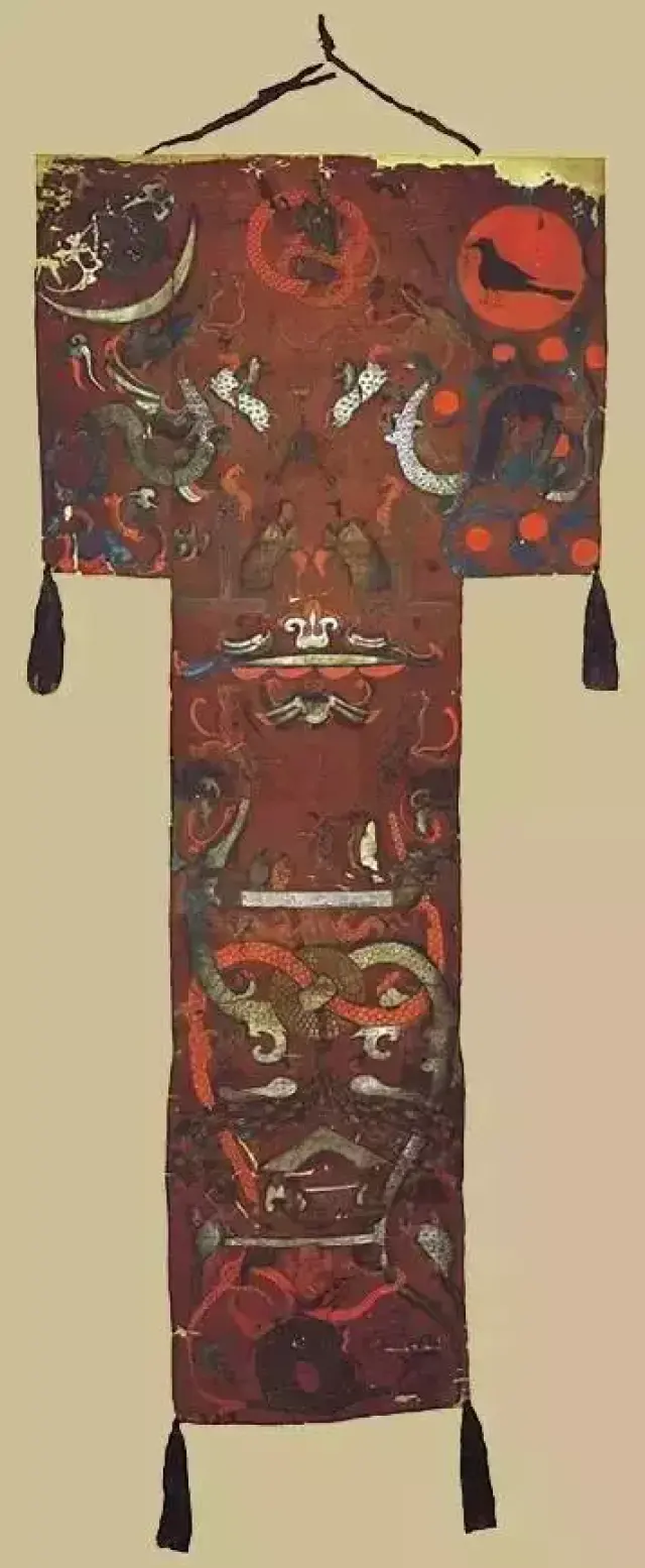 马王堆一号墓t型帛画(现藏湖南省博物馆)