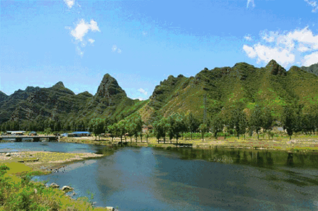 山清水秀,风景如画 拒马河