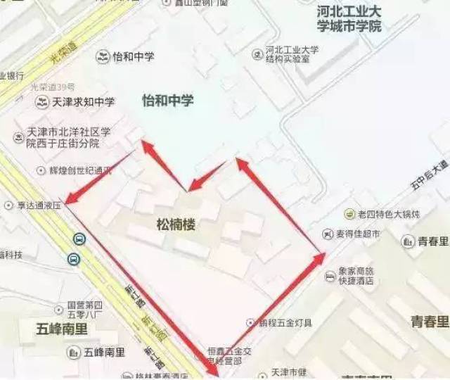 天津红桥区详细地图