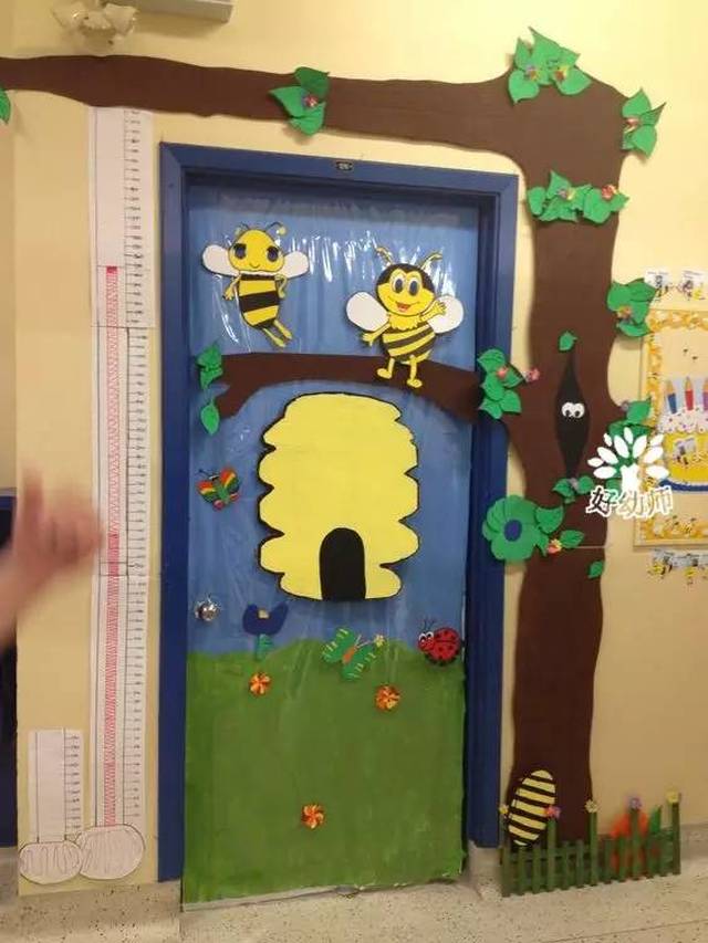 在门上签上自己的名字哦,小中班的孩子可以在门上贴上自己的姓名贴纸