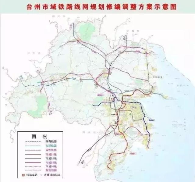 台州s2线最新规划图图片