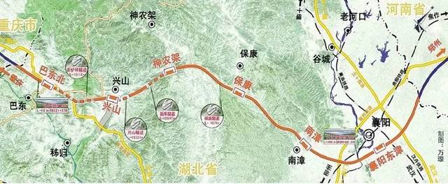 建成时间:预计2020年建成. -郑万高铁湖北段