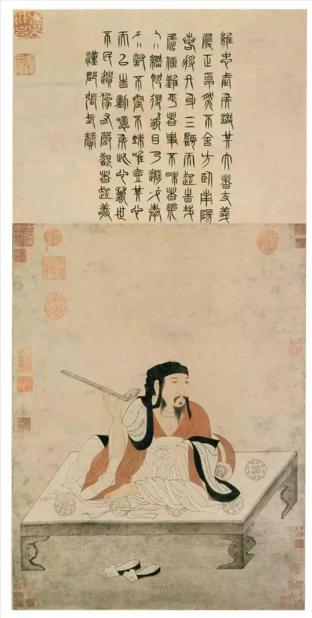 《红衣罗汉图》是赵孟頫人物画的又一杰作.