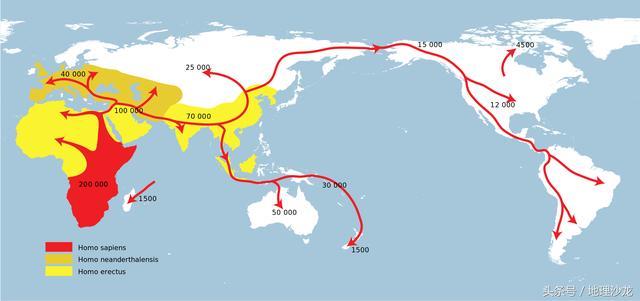 数以百万计的欧洲人涌向美洲,南非,澳大利亚和新西兰,使高加索人种的