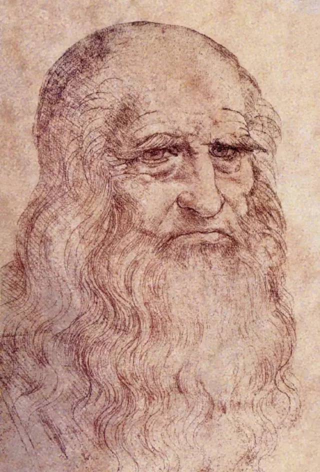 leonardo da vinci  ■《达芬奇自画像》,画于约1510年.