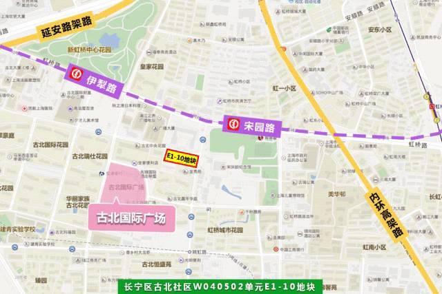 位于古北社区姚虹路红宝石路,距离10号线宋园路站约350米,距离内环