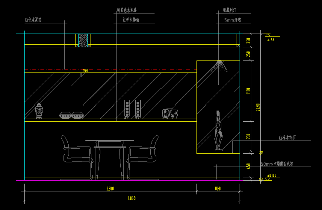 分享的这一套图纸是——cad室内设计经典分空间立面图库.
