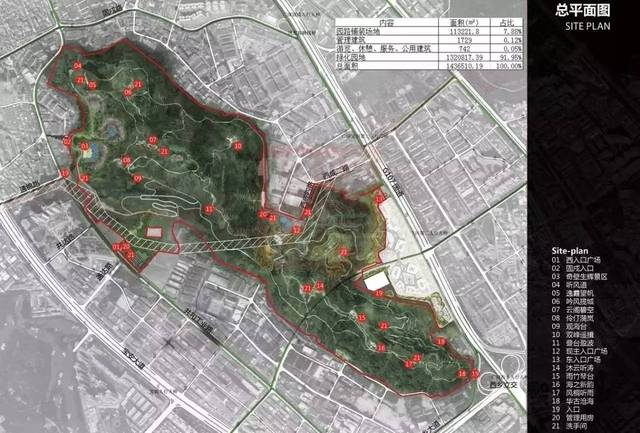 铁仔山城市公园扩建规划图