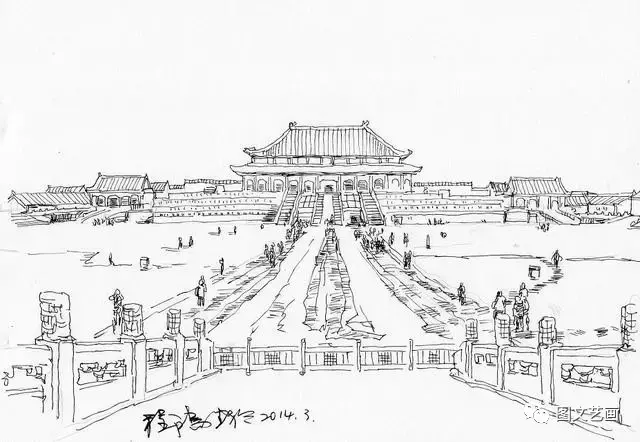 手绘/古建筑