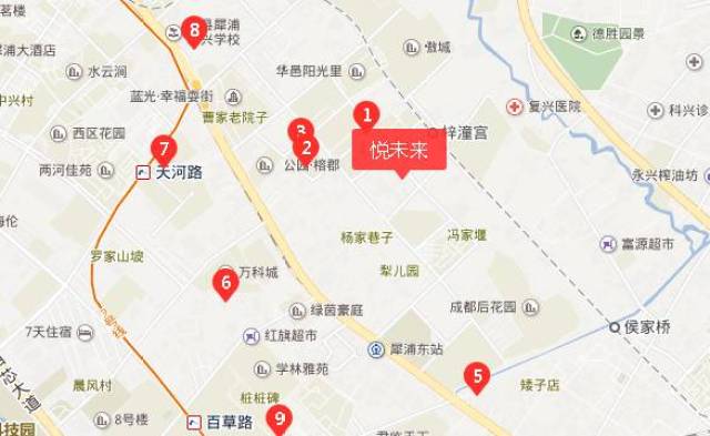 大学清水河校区 综合商场:世纪华联购物超市,沃尔玛 其他:中央公园