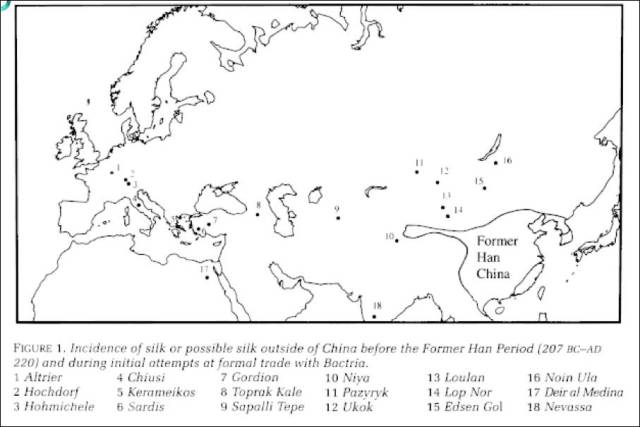 几十年来欧洲考古学家一直试图解决"汉代以前欧亚大陆的丝绸问题"