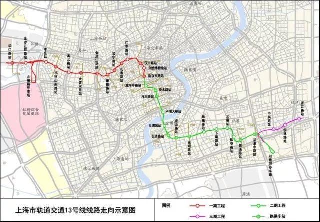 14 号 线 (14座) 14号线浦东段首次尝试与东西通道共线建设的方式.