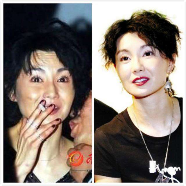 张曼玉抽烟已经有很多年了,曾经据说高峰时期一个小时能抽一包.