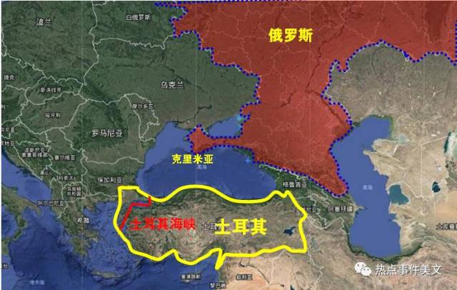 如果土耳其和俄罗斯翻脸,那么俄罗斯的黑海舰队依然会被堵死——因为图片