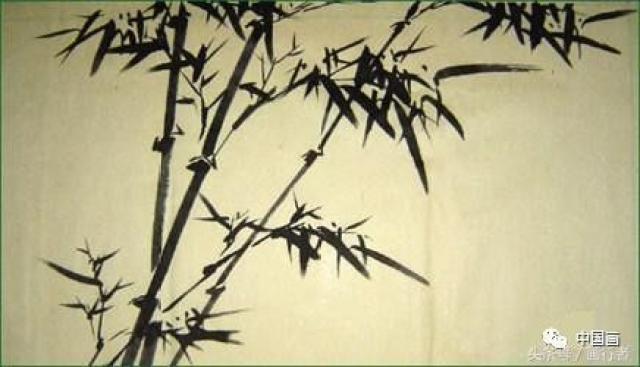 中国山水画竹子图片