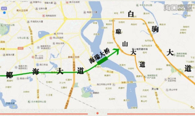 海秀快速路交通压力集中,建议市民合理规划路线  为减轻海秀快速路