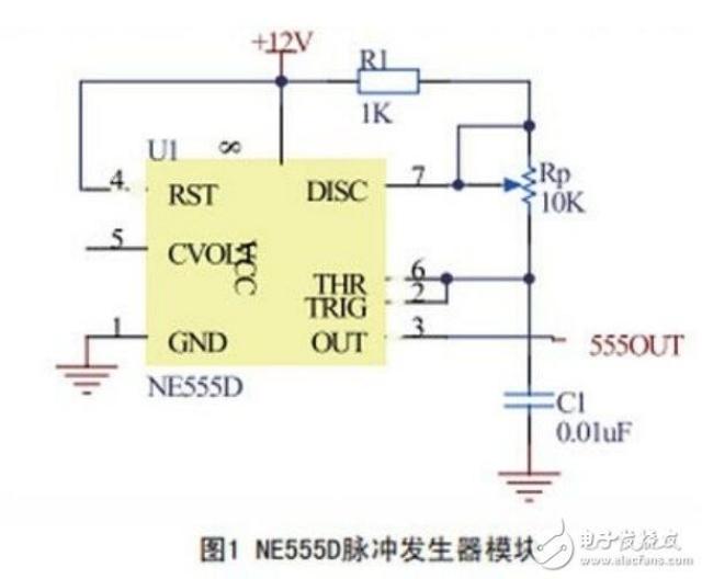1.1 ne555d 脉冲发生器模块