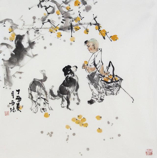 杨西沐国画人物作品赏析:奔逸爽朗的画风传递美的韵味