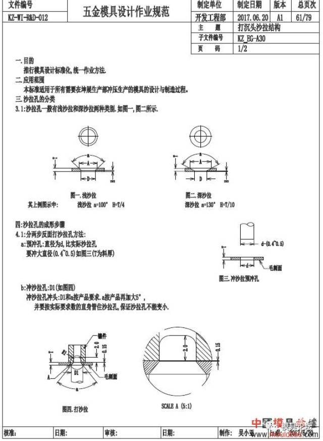 精密钣金工艺技术: 数控冲床加工,上模按沉孔尺寸开沉头,下模用平模.