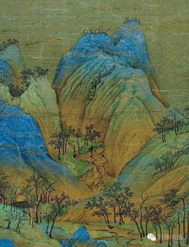 青绿山水画作 也是现代人选出的中国十大传世名画之一 【作者】王希孟
