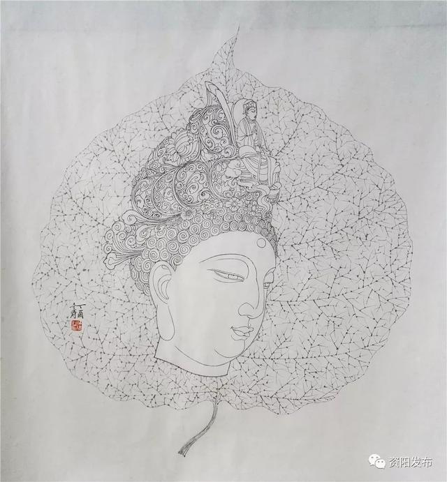 安岳籍国画家回报家乡 创作《安岳石刻白描百图》