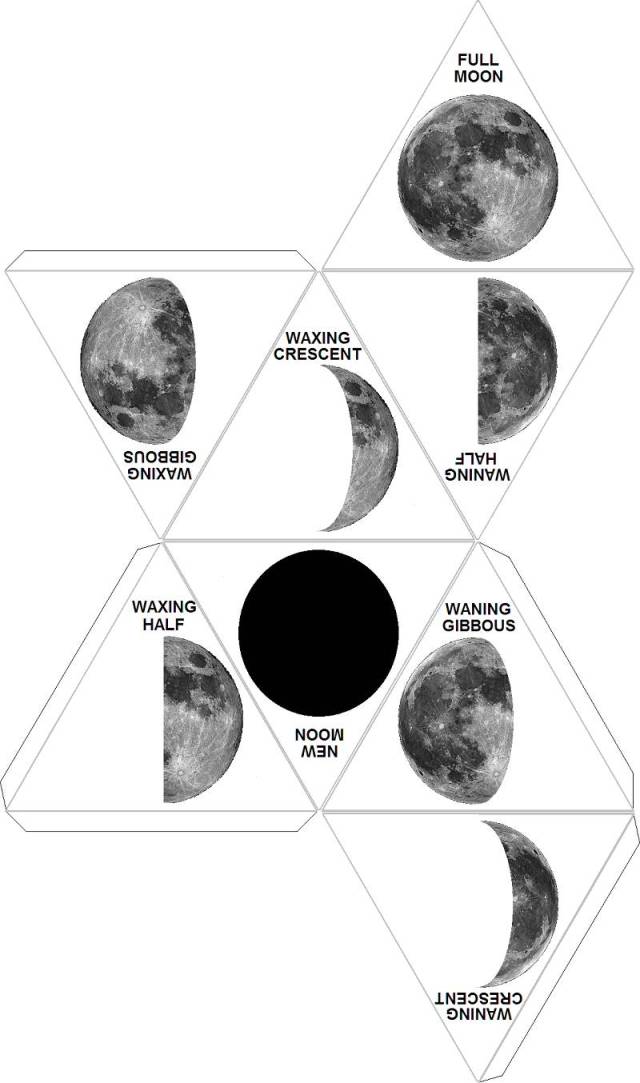 waning crescent 残月,亏眉月 new 新月 看一个直观的展示图,只需要