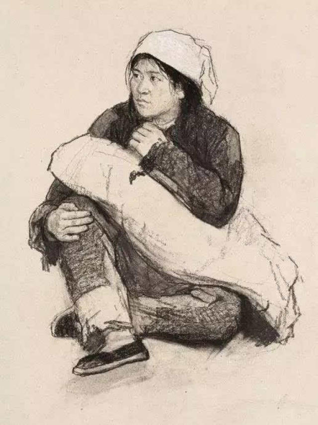 珍贵的爱国大师素描手稿流出!为了画一幅大型作品竟画