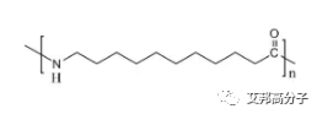 尼龙11,又称聚酰胺11,即聚十一内酰胺.分子结构式为