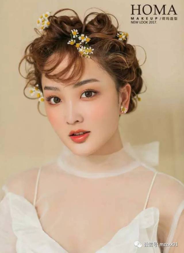 时尚气质的韩式新娘造型,婚礼当天妆容必选!