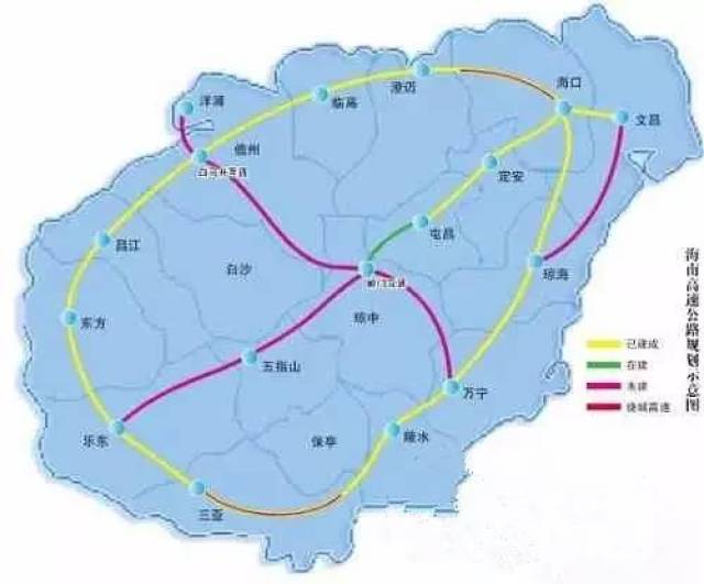 3条高速公路分别系海南省中线琼中至五指山至乐东高速公路,万宁至儋州