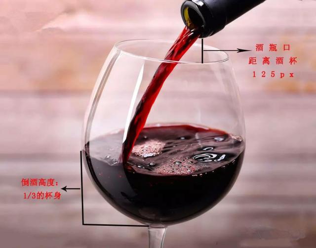 而如果倒满整杯的话葡萄酒所散发的香气就会散落在空气中,这样也就闻