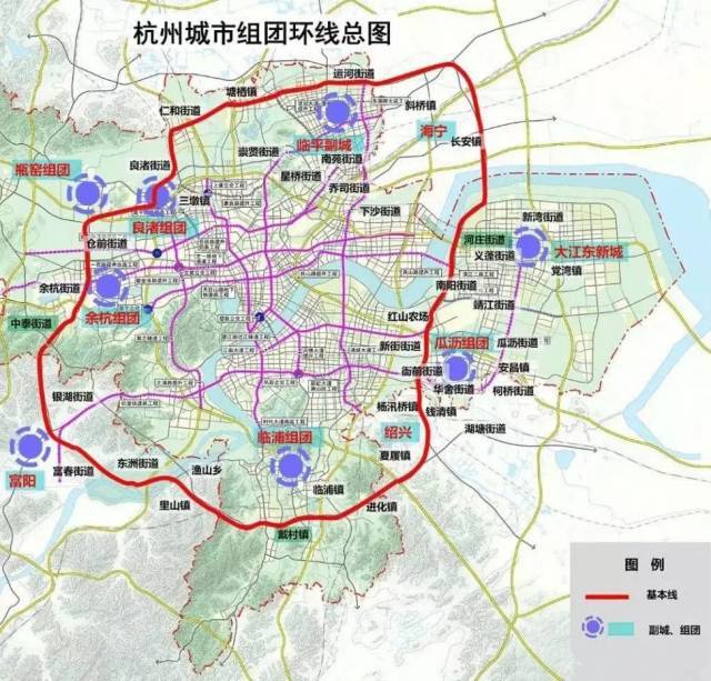 今年,杭州将规划建设"杭州中环",也叫"杭州组团联络线",沿线串起临平