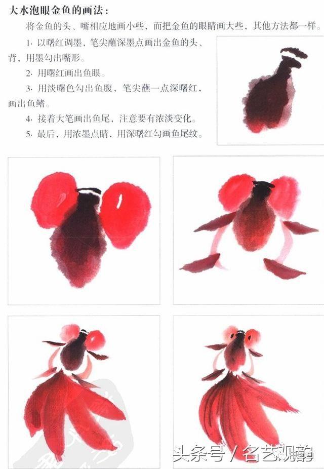 国画技法:如何画金鱼(附名家画金鱼作品欣赏)