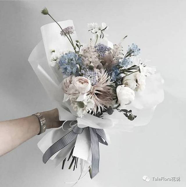 (1)v家进阶韩式花束 hand tied